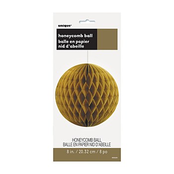 12 Gold Honeycomb Ball