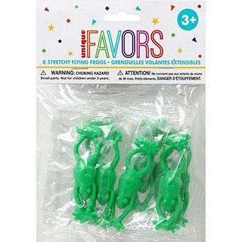 8 Strechy Flying Frogs