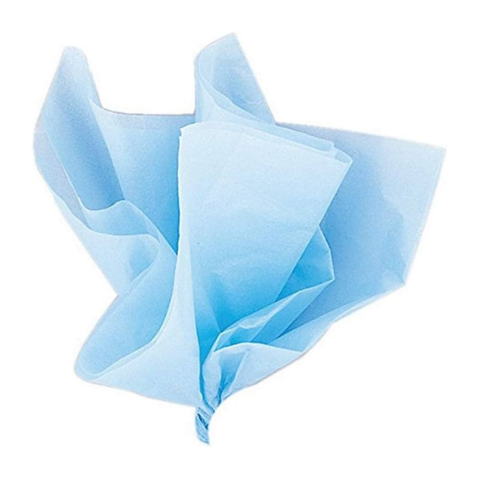 10 Baby Blue Tissue Sheets