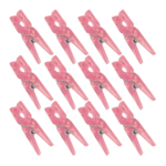 12 Baby Pink Clothespin Favors