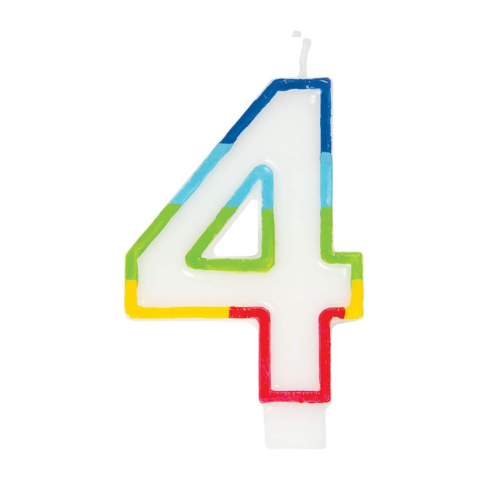 4 Rainbow Candle
