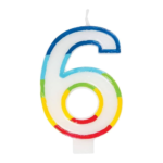 6 Rainbow Candle