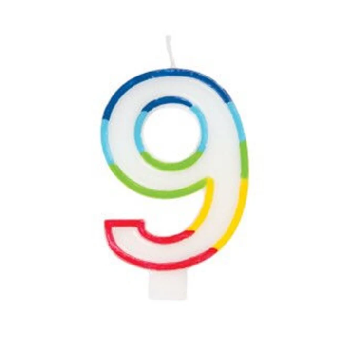 9 Rainbow Candle