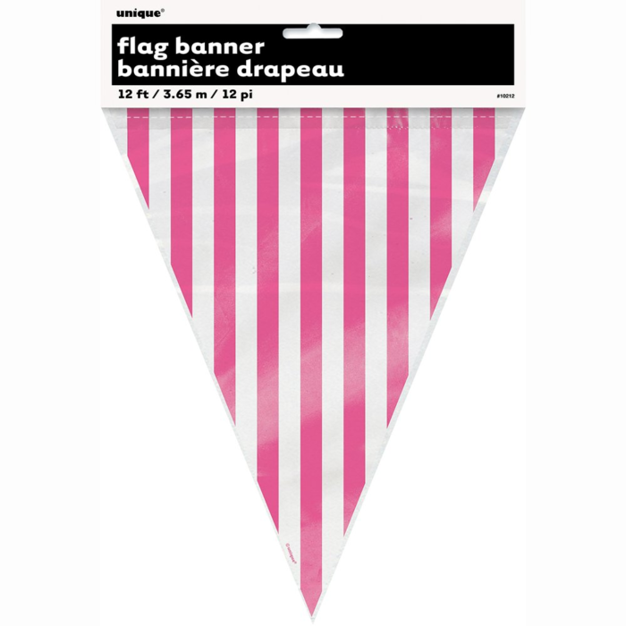 Flag Banner Pink Stripe