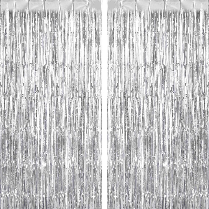 Silver Fringe Curtain