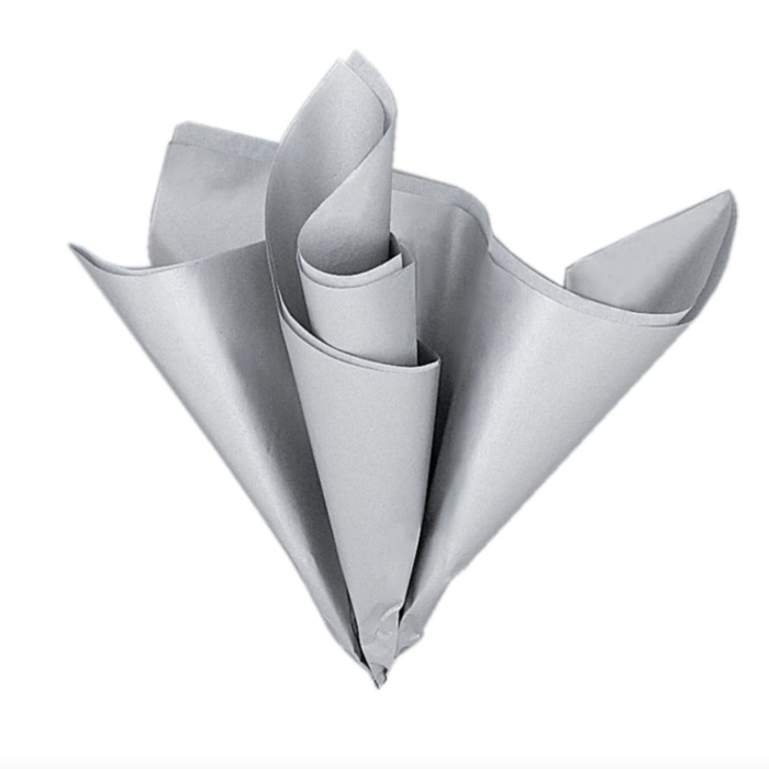 Silver Metallic Tissue