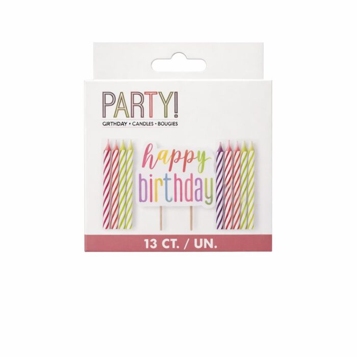 Birthday Candle Set “Happy Birthday”