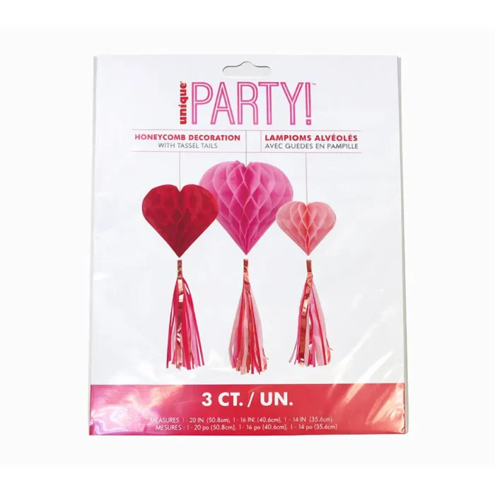 Honeycomb Heart Decorations