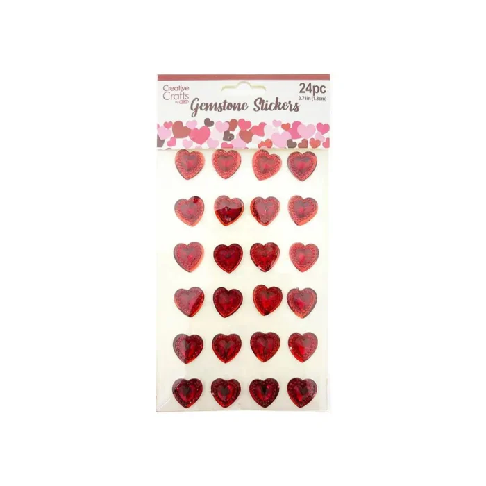 Valentine's Day Gemstone Stickers "Heart"