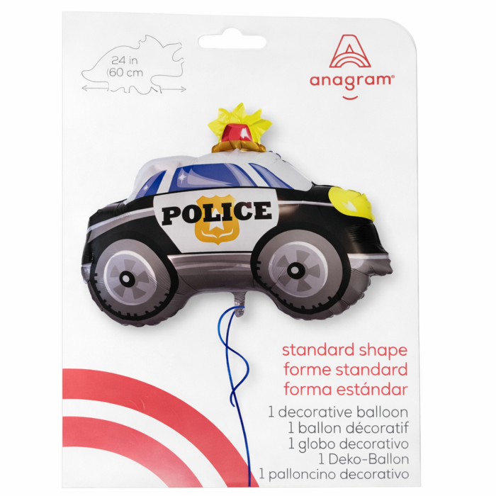 Police Car Mylar Balloon
