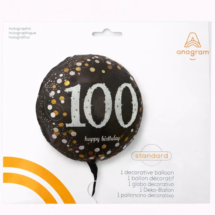 100th Happy Birthday Mylar Balloon
