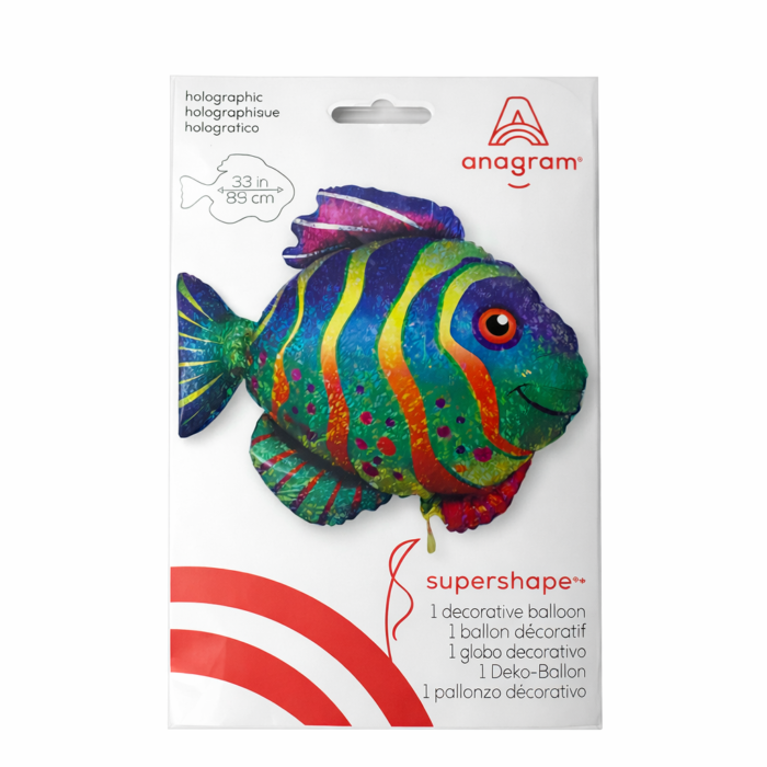Rainbow Fish Foil Balloon