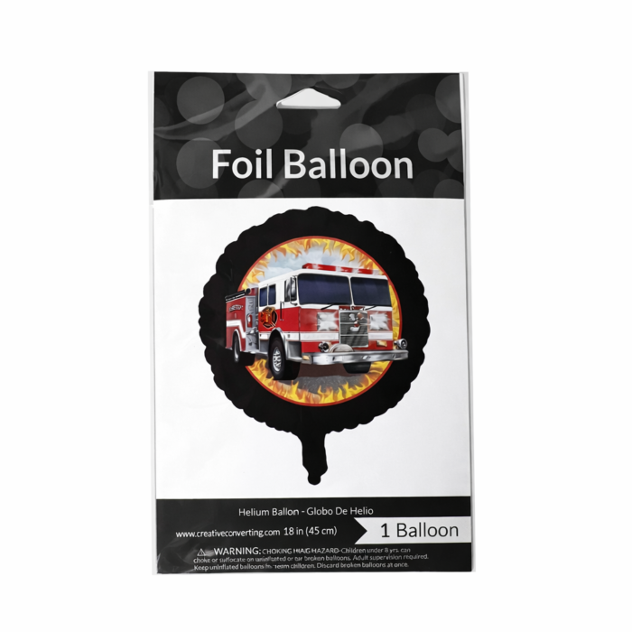 Fire Truck Foil Balloon