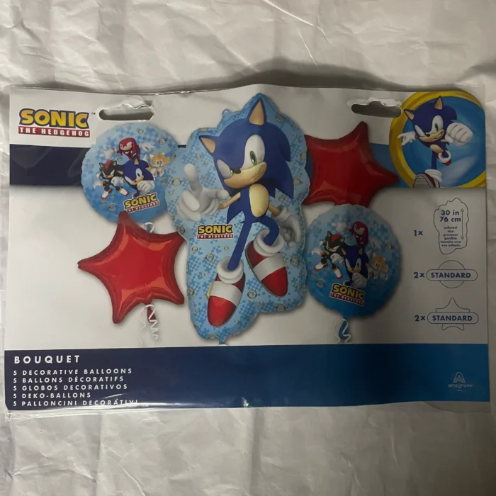 Sonic Bouquet Mylar Balloon