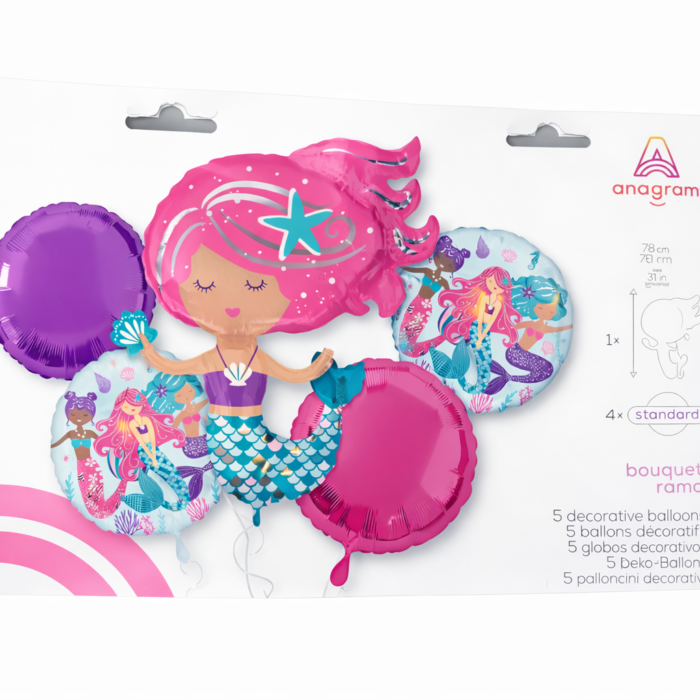 Mermaid Bouquet Foil Balloon