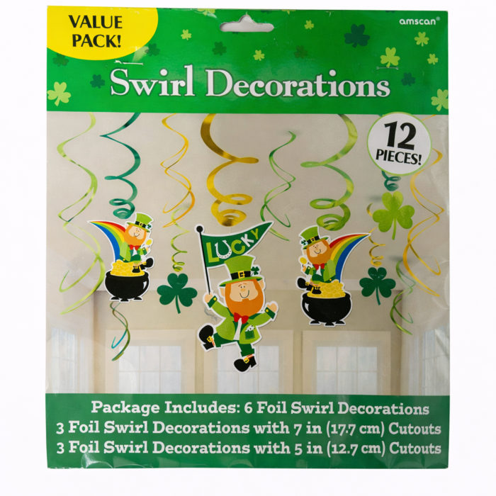 St. Patrick's Day Swirl Decorations