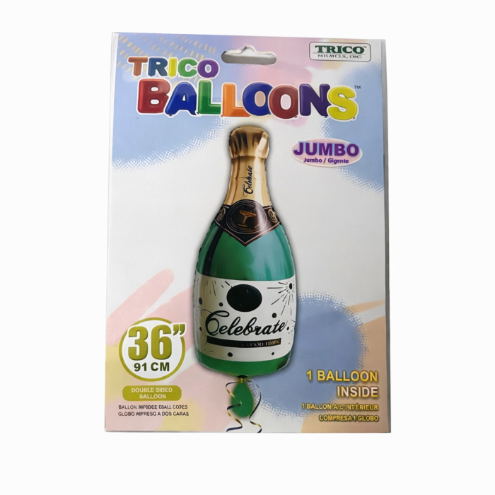 Champagne Bottle Foil Balloon