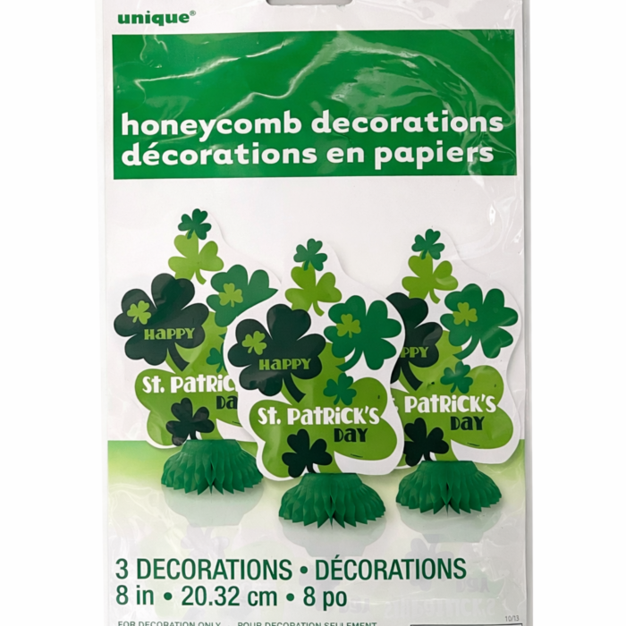 Happy St. Patrick's Day Honeycomb Decorations