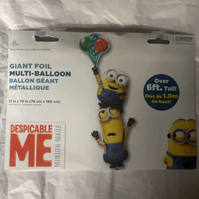 Minion Character 6ft Tall Mylar Balloon