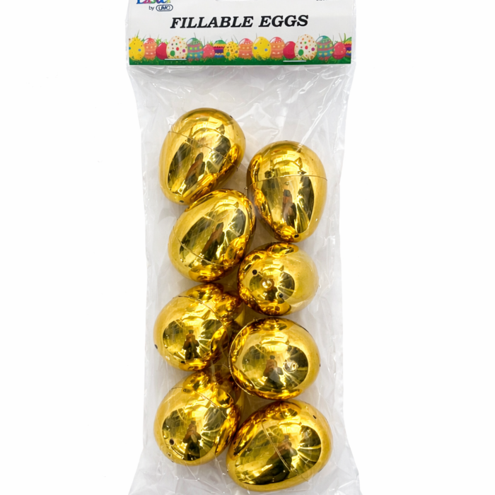 Small Easter Golden Fillable Eggs