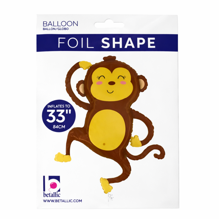 Happy Monkey Foil Balloon