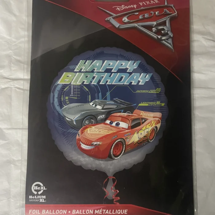 Cars Happy Birthday Mylar Balloon