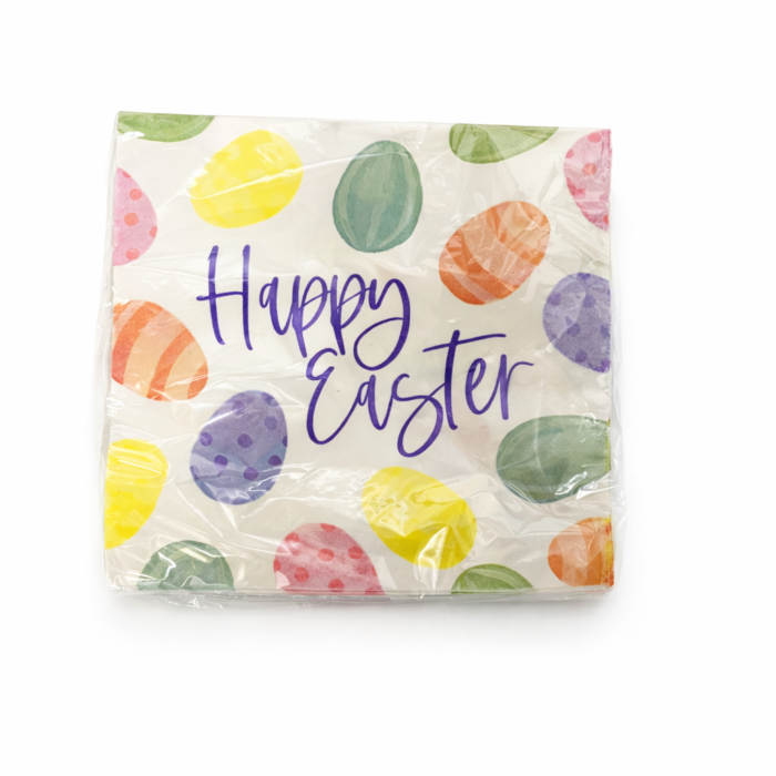 Happy Easter White Napkins
