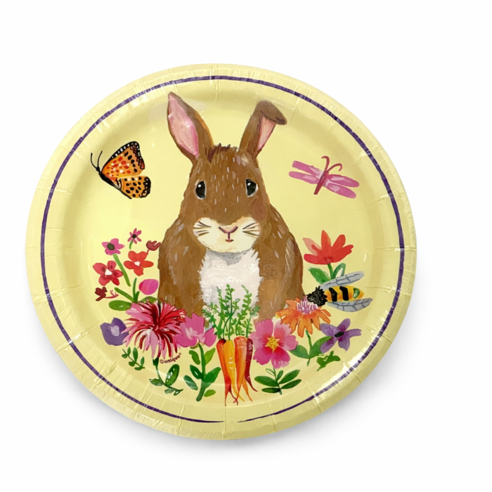 Brown Easter Bunny Small Plates