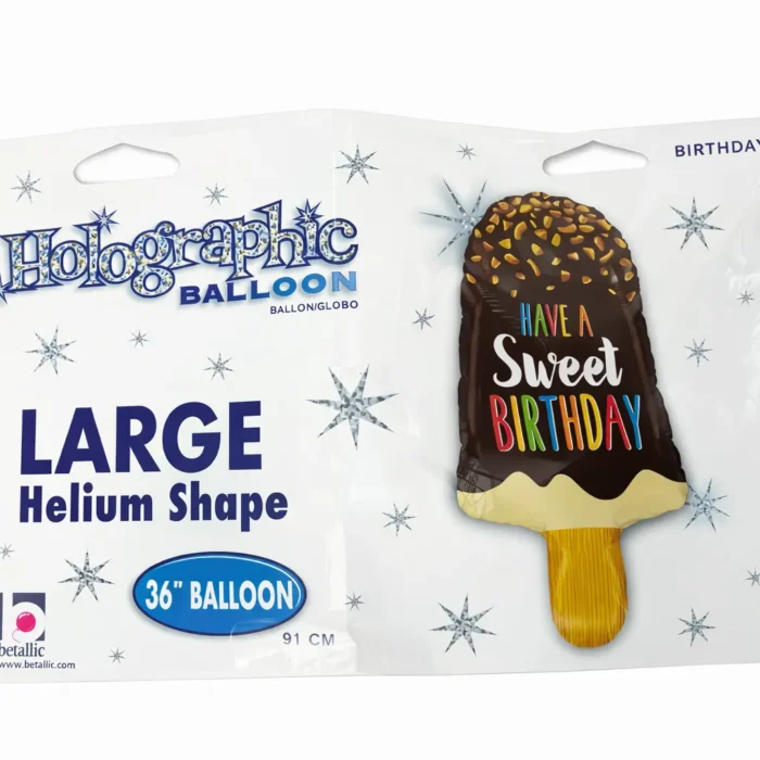 Chocolate Ice Cream Happy Birthday Balloon