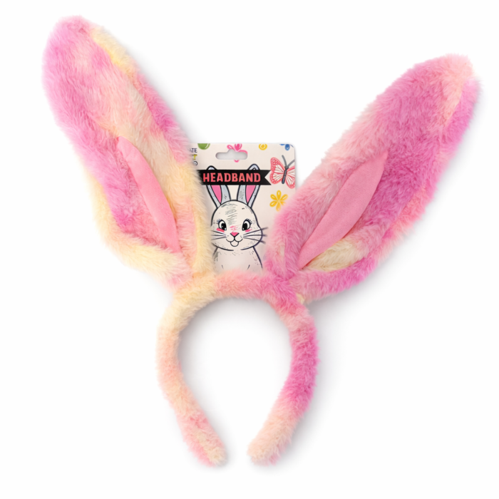 Easter Pink Bunny Ear Headband