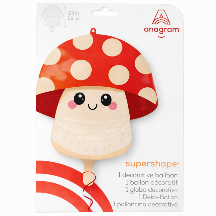 Mushroom Mylar Balloon