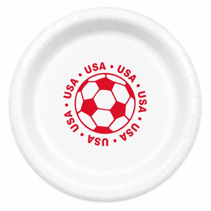 USA Soccer Party Plates