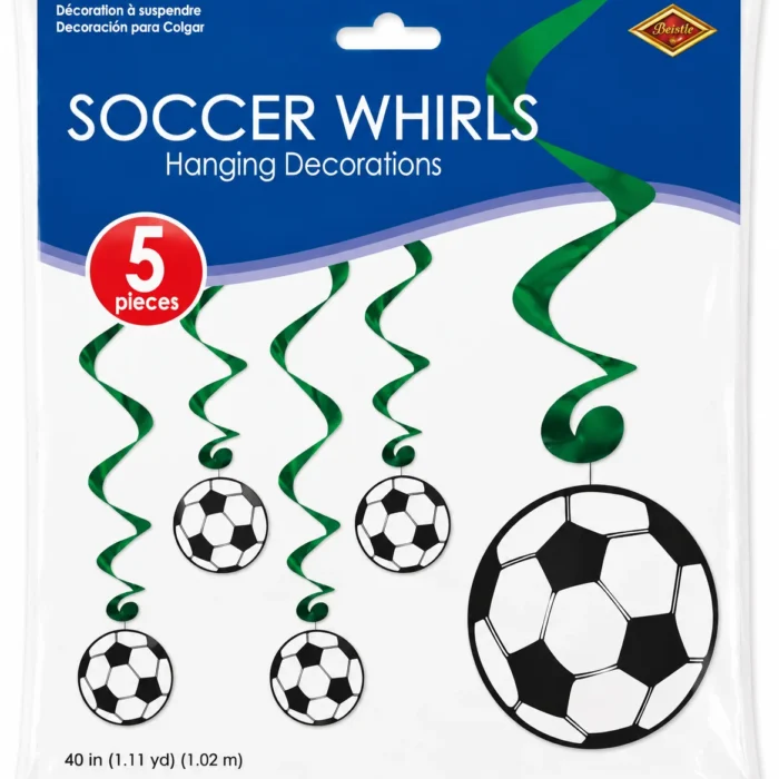 Soccer Whirls Hanging Decorations