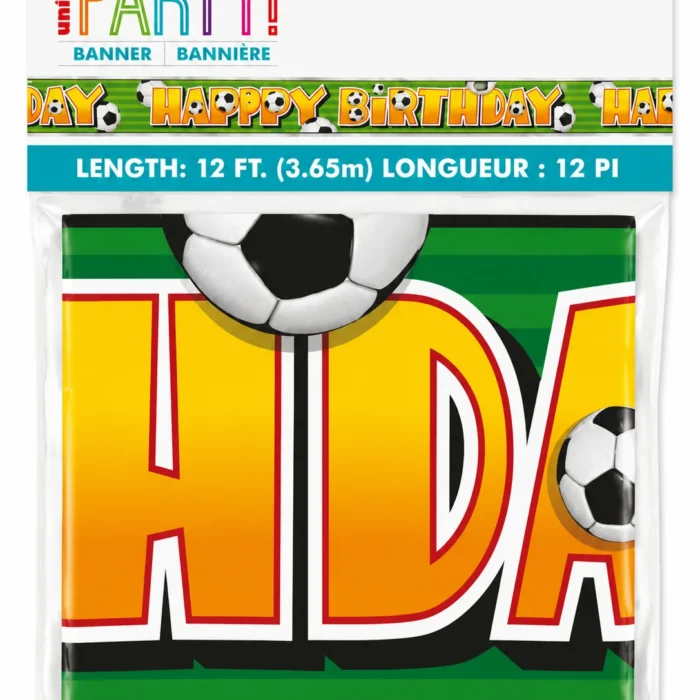 Soccer Happy Birthday Banner