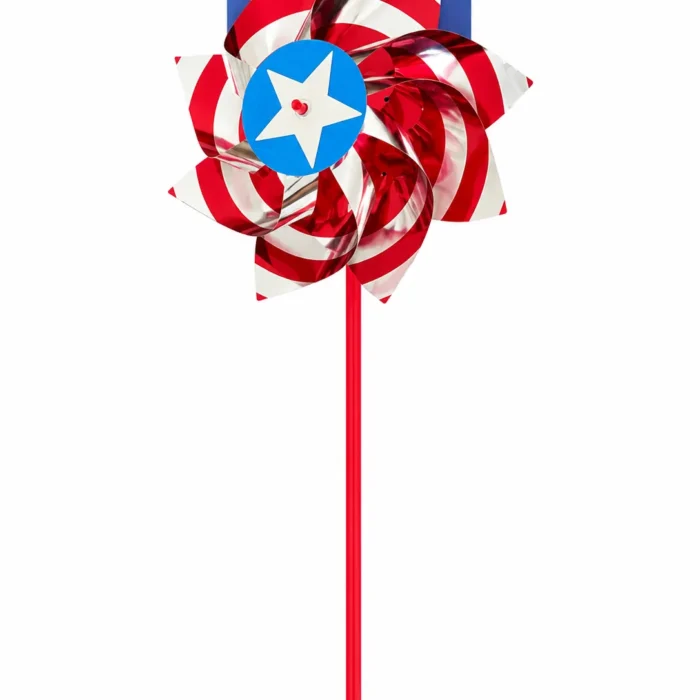 Patriotic Red, White & Blue Decorative Pinwheel