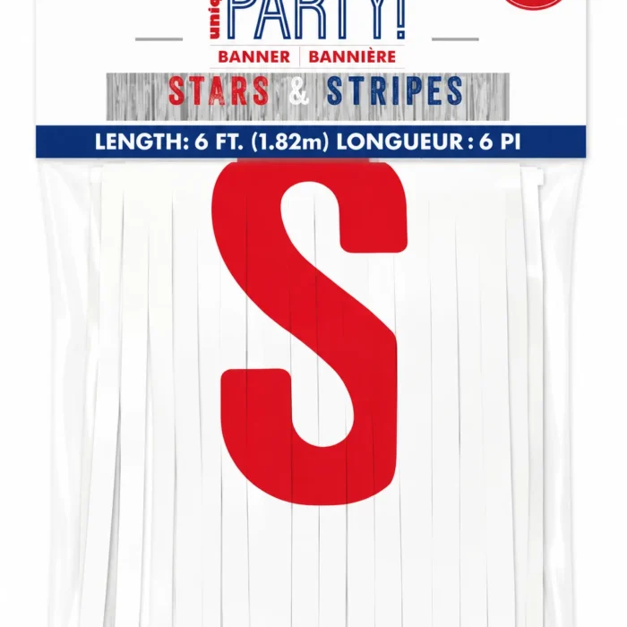 Stars & Stripes Fringe Banner