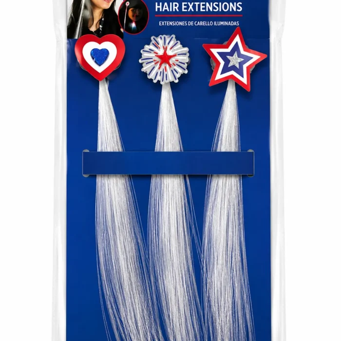 Patriotic Light-Up Hair Extensions