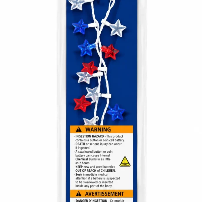 Patriotic Light-Up Star Necklace