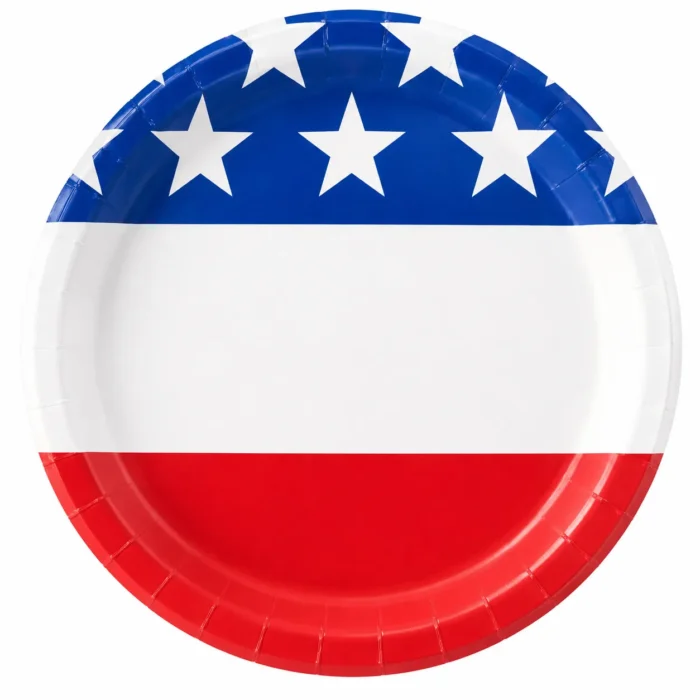 Red, White & Blue Party Plates